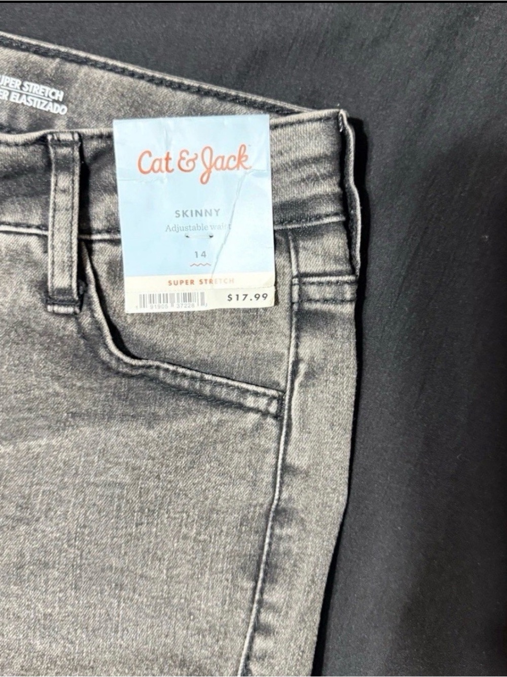 Cat & Jack Women's Skinny Jeans - Light Gray Wash